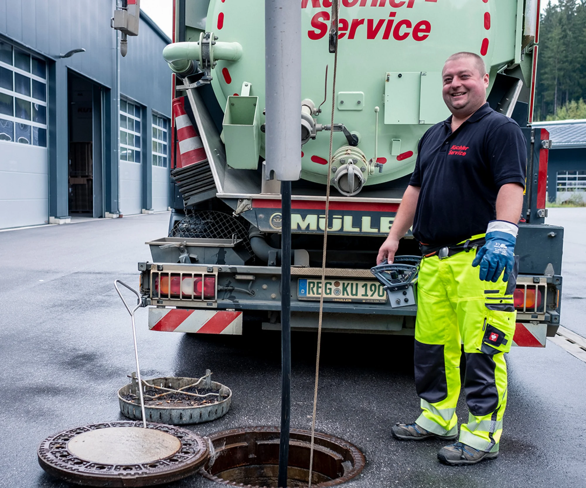 Kanalreinigung in Blaibach mit Hochdrucktechnik